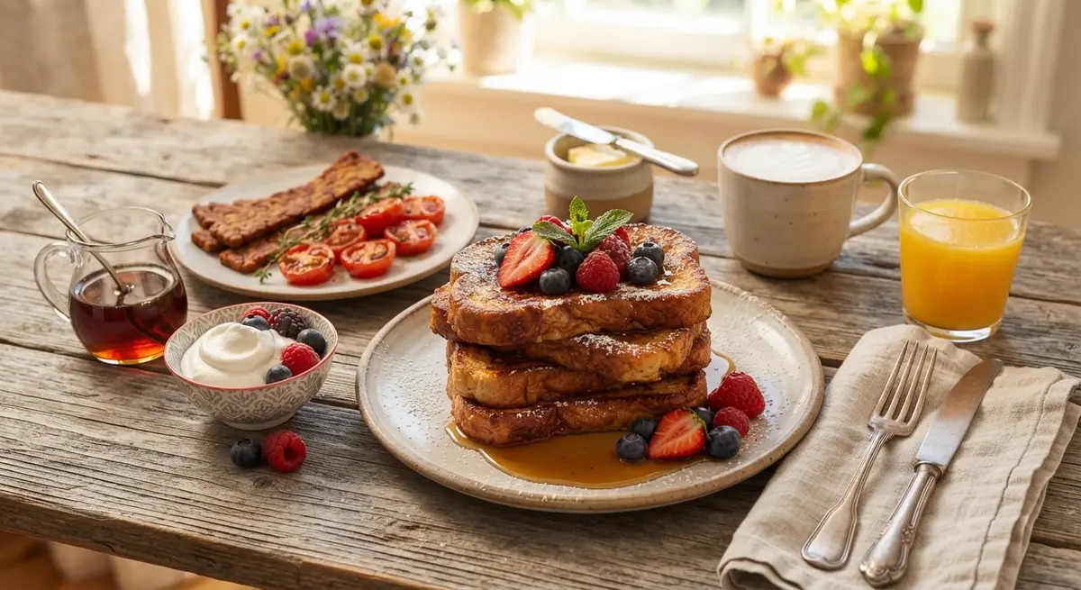Sweet Cinnamon Vegan French Toast Sticks for Lunchbox